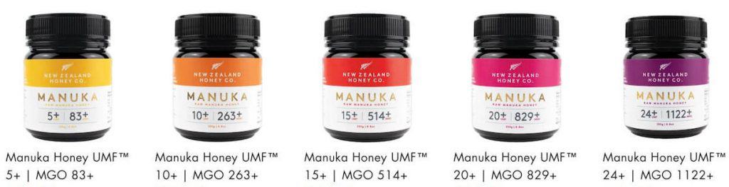 New Zealand Honey Co. Product Line
