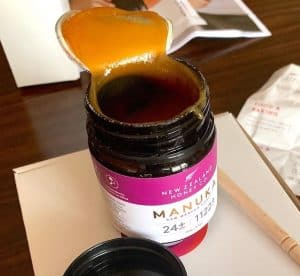 Open Jar Of Manuka honey